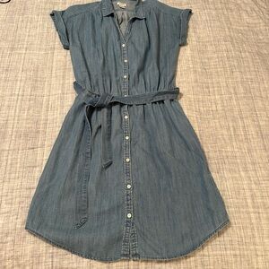 J. Crew Denim Button-Up Dress
